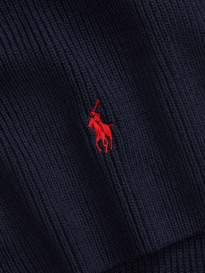 Polo Ralph Lauren Mütze und Schal im Set aus reiner Wolle Marine 2