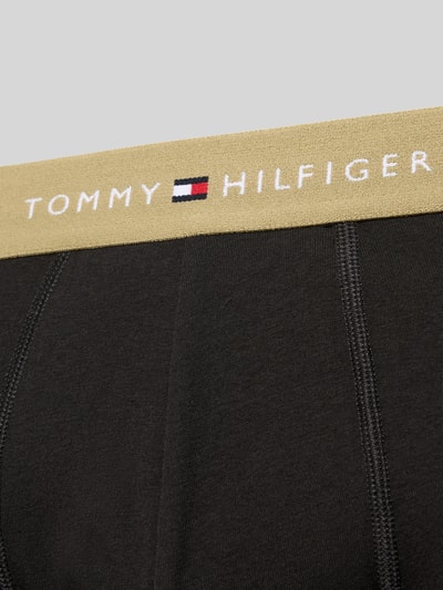 Tommy Hilfiger Pants aus Baumwoll-Mix mit Logo-Schriftzug im 3er-Pack Black 2