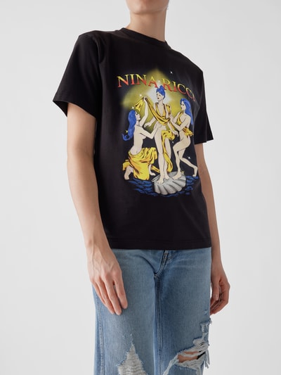 Nina Ricci T-Shirt mit Motiv-Print Black 6