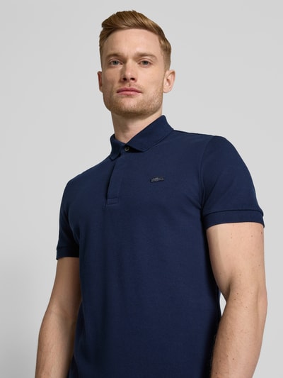 Lacoste Regular Fit Poloshirt mit Label-Patch Modell 'CORE PIQUE' Marine 3