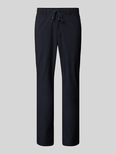 Brax Tapered fit broek met tunnelkoord, model 'PHIL' Marineblauw - 2