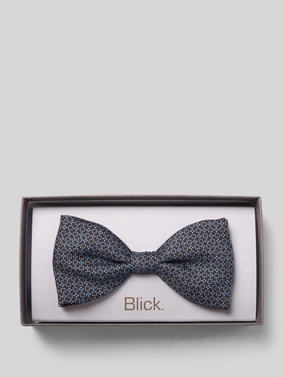 Blick Strik van een mix van wol en zijde, model 'Jeremy' Zwart - 1