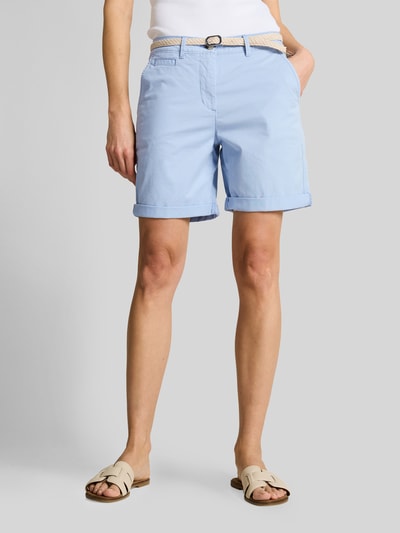 Tom Tailor Chinoshorts mit Gürtel Hellblau 4