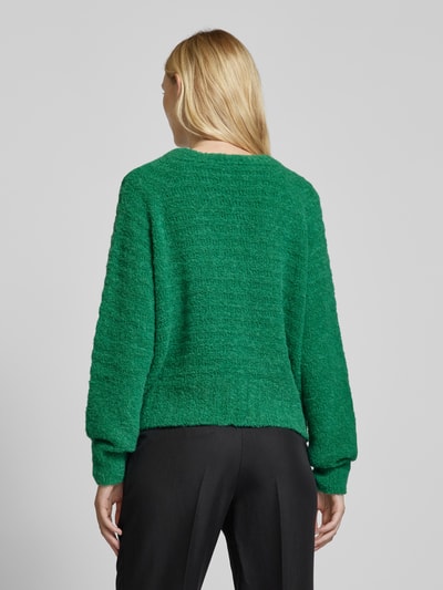 Marc Cain Gebreide cardigan met structuurmotief Groen - 5