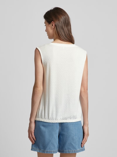 Tom Tailor Tanktop met ronde hals Ecru - 5