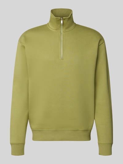 MCNEAL Sweatshirt met opstaande kraag Rietgroen - 2