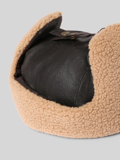 Barbour Mütze mit Ohrenklappen Modell 'MORAR WAX TRAPPER' Mittelbraun 3