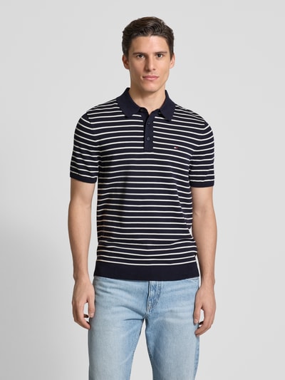 Tommy Hilfiger Regular Fit Poloshirt mit Logo-Stitching Marine 4