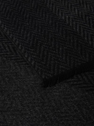 Christian Berg Men Sjaal van viscose in all-over look Zwart - 2