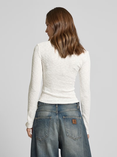 Gina Tricot Shirt met lange mouwen met boothals Offwhite - 5