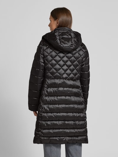 JOOP! Gewatteerde lange jas met ritszakken, model 'CONSTANZE' Zwart - 5