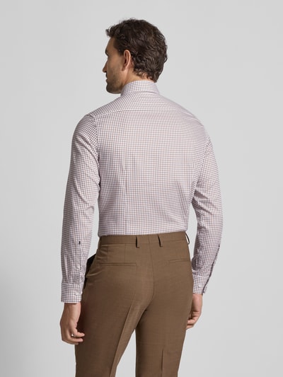 SEIDENSTICKER Koszula biznesowa o kroju slim fit z listwą guzikową Jasnobrązowy 5