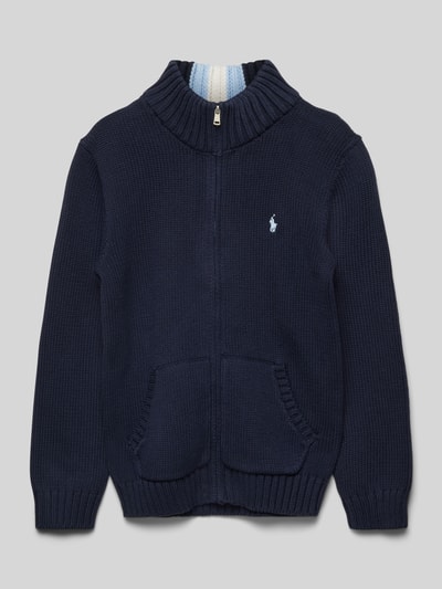 Polo Ralph Lauren Teens Strickjacke mit Stehkragen Marine 1