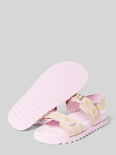 Guess Sandalen mit Klettverschluss Modell 'FADISON' Pink 4