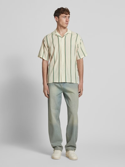 Redefined Rebel Vrijetijdsoverhemd met reverskraag, model 'HOWIE' Offwhite - 1