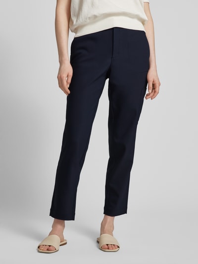 s.Oliver RED LABEL Regular fit broek met elastische band Marineblauw - 4