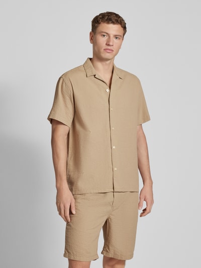 Jack & Jones Vrijetijdsoverhemd in beige met knoopsluiting Beige - 4