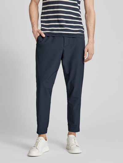 BOSS Green Sweatpants met elastische band, model ‘Flex’ Donkerblauw - 4