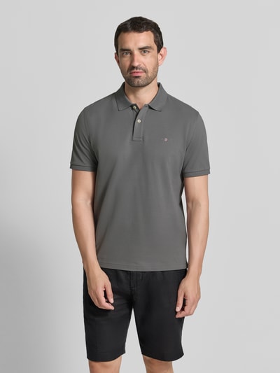 GANT regular fit poloshirt van puur katoen Steengrijs - 4