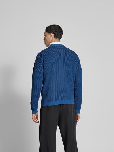 MAISON KITSUNÉ Pullover aus Baumwoll-Mix Dunkelblau 5
