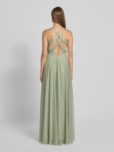 Jake*s Cocktail Abendkleid mit Schlüsselloch-Ausschnitt Lind Melange 5