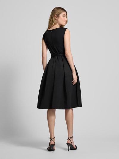 Lauren Ralph Lauren Knielanges Kleid mit Kappärmeln Modell 'NOELLA' Black 5