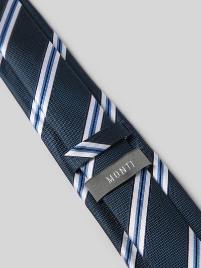 Monti Stropdas van puur zijde Marineblauw - 3