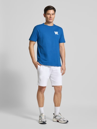 Wood Wood T-Shirt mit Logo-Print Modell 'Ace' Royal 1