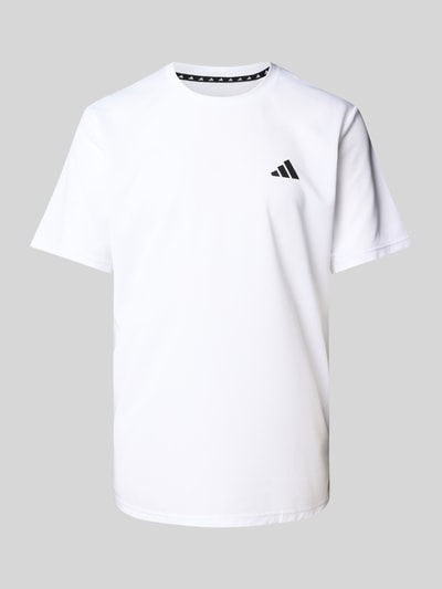 adidas Training T-Shirt mit Label-Print Weiss 2