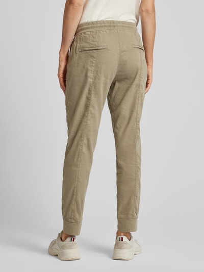 MAC Spodnie o kroju tapered fit z kieszeniami zapinanymi na zamek błyskawiczny model ‘Future Worker’ Khaki 5