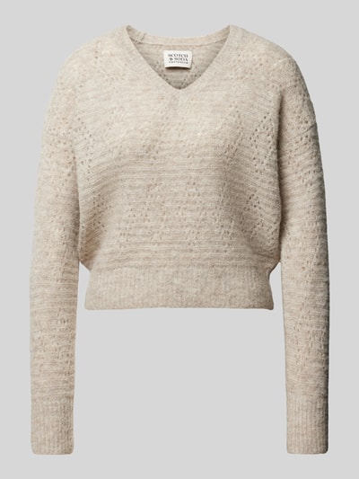 Scotch & Soda Strickpullover mit überschnittenen Schultern Sand 2