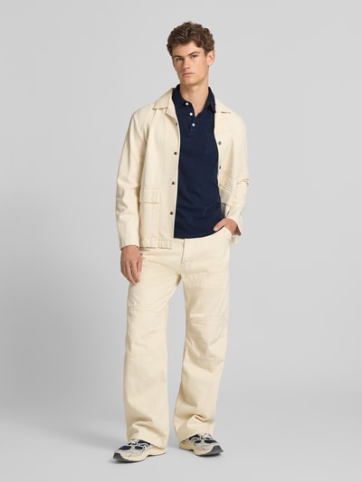 Superdry Slim Fit Poloshirt mit Brusttasche Marine 1