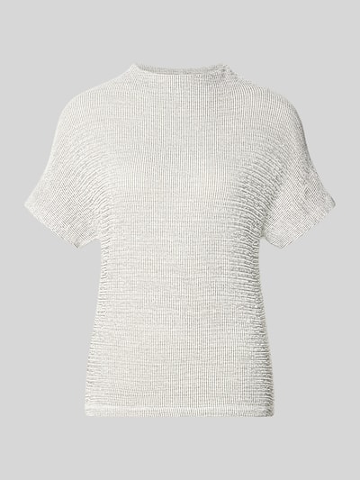 Produktfoto, T-Shirt aus Viskose-Mix mit Rundhalsausschnitt Modell 'Kutie' von someday, hellgrau, feine Struktur, Regular Fit, Damen T-Shirt, Stretch-Anteil