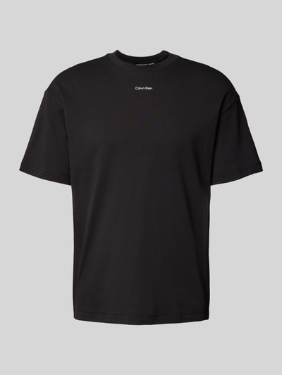 CK Calvin Klein T-Shirt mit Label-Print Black 2