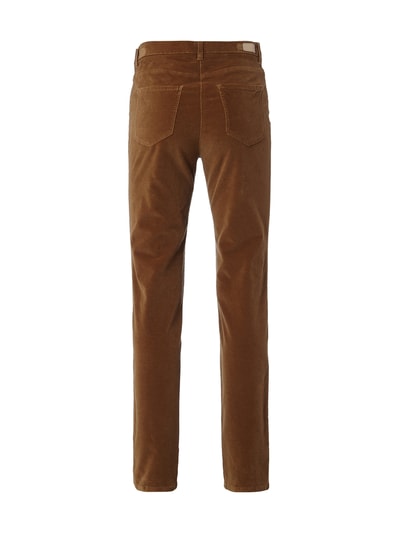 Brax Regular Fit 5-Pocket-Hose aus Samt  Camel 4