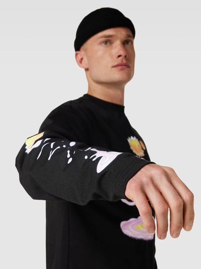 GmbH Sweatshirt mit Motiv-Print Black 3