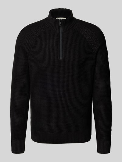 Tom Tailor Denim Regular fit schipperstrui met raglanmouwen Zwart - 2