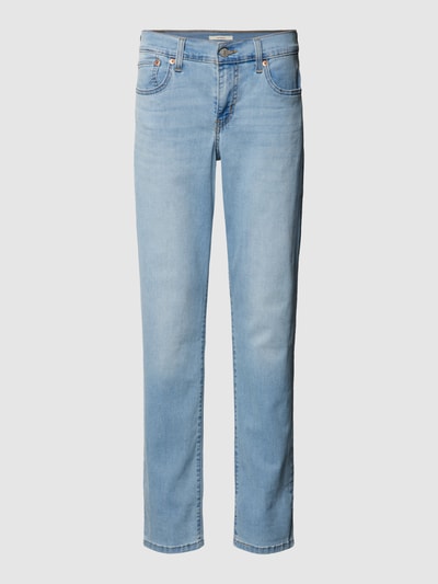 Levi's® 300 Straight fit jeans met knoopsluiting, model 'BOYFRIEND' Blauw - 2