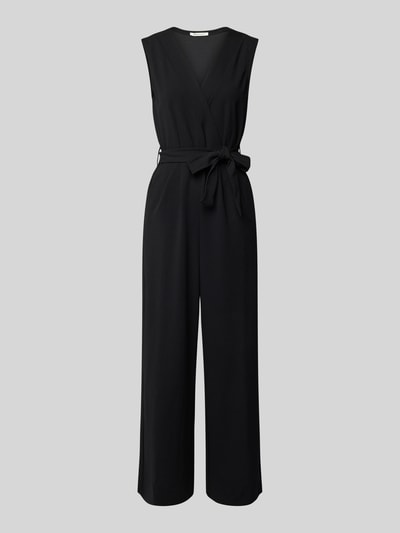 Tom Tailor Denim Relaxed Fit Jumpsuit mit durch Druckknopf verstellbarem Ausschnitt Black 2