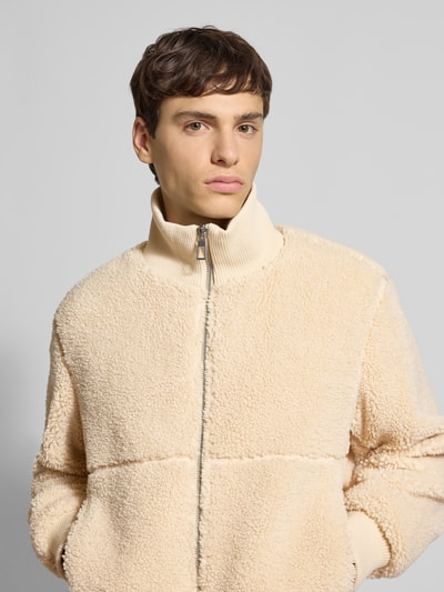 ONLY & SONS Regular Fit Bomberjacke in Kunstfell-Optik Modell 'RAY' Beige 3