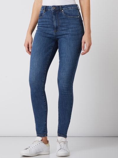 Vero Moda Jeansy o kroju skinny fit z bawełną ekologiczną model ‘Loa’  Jeansowy niebieski 4