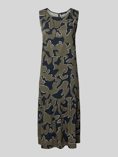 OPUS Midikleid im Stufen-Look Modell 'Wicy wildflower' Dunkelblau 2