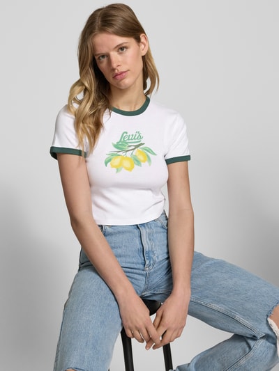 Levi's® T-shirt z okrągłym dekoltem Biały 3