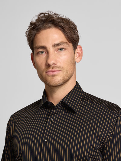 ETERNA Modern Fit Businesshemd mit Kentkragen Black 3