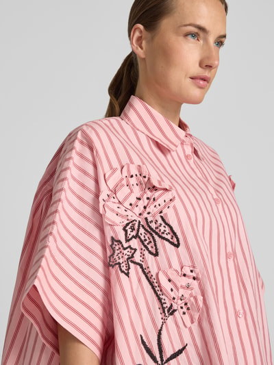 Essentiel Antwerp Oversized Kurzarmbluse aus reiner Baumwolle Modell 'JONKOE' Rosa 3