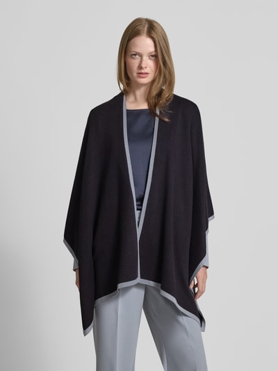 comma Poncho mit offener Vorderseite Dunkelblau 4