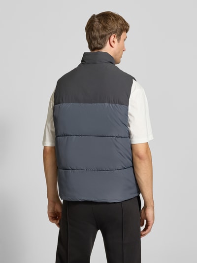 JACK & JONES Weste mit Stehkragen Modell 'RAZE' Stein 5