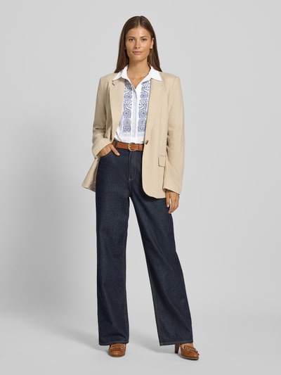 Lauren Ralph Lauren Relaxed fit overhemdblouse van puur katoen, model 'Vivancio' Wit - 1