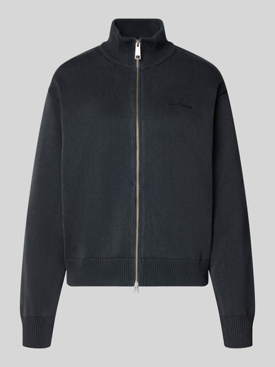 Carhartt Work In Progress Cardigan mit Label-Stitching Modell 'Kori' Anthrazit 1