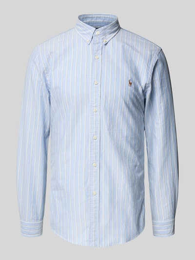 Polo Ralph Lauren Slim Fit Freizeithemd mit Button-Down-Kragen Blau 2